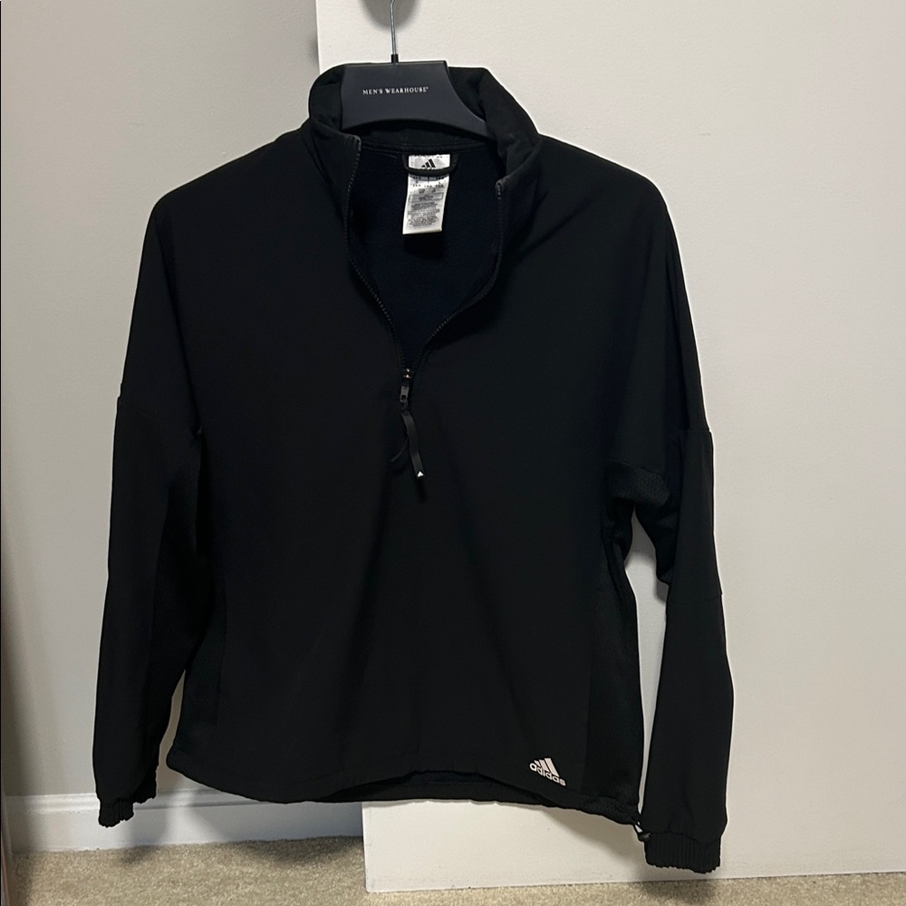 Adidas women’s half Zip-Up Black Sweater